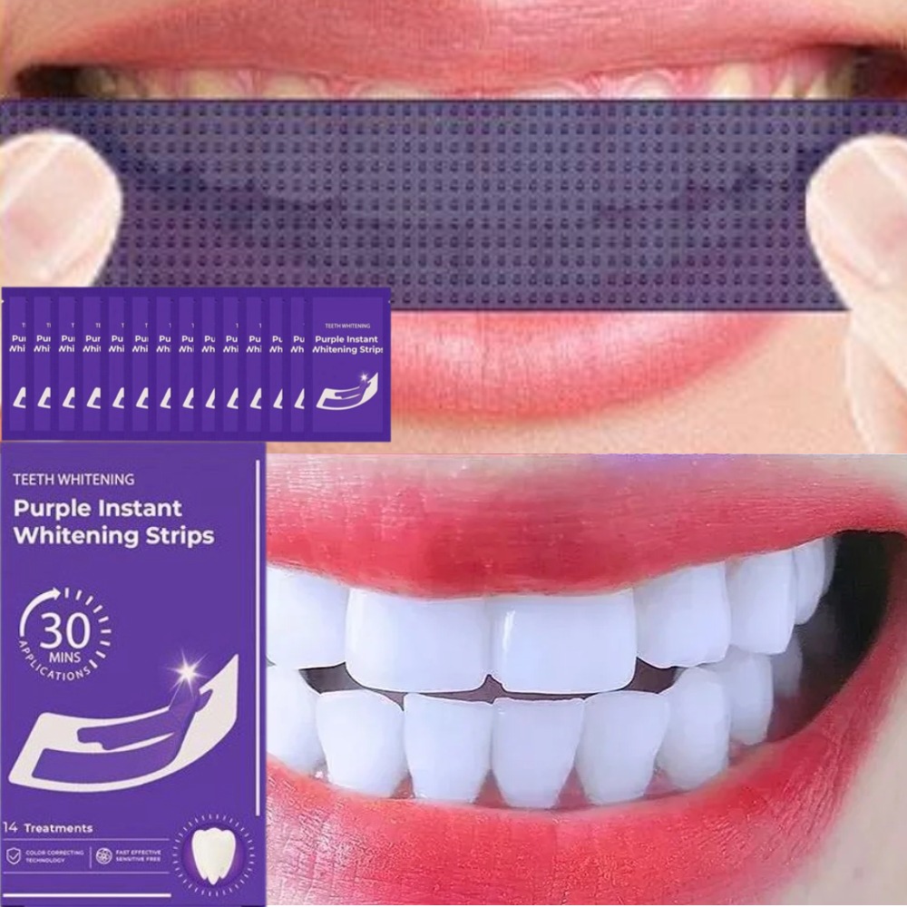 Teeth Whitening Strips Crest - 42 زوجًا من شرائط تبييض الأسنان