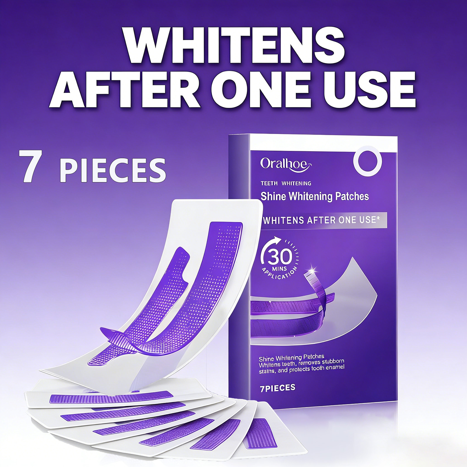 Teeth Whitening Retainer - شرائط تبييض الأسنان باللون الأرجواني -