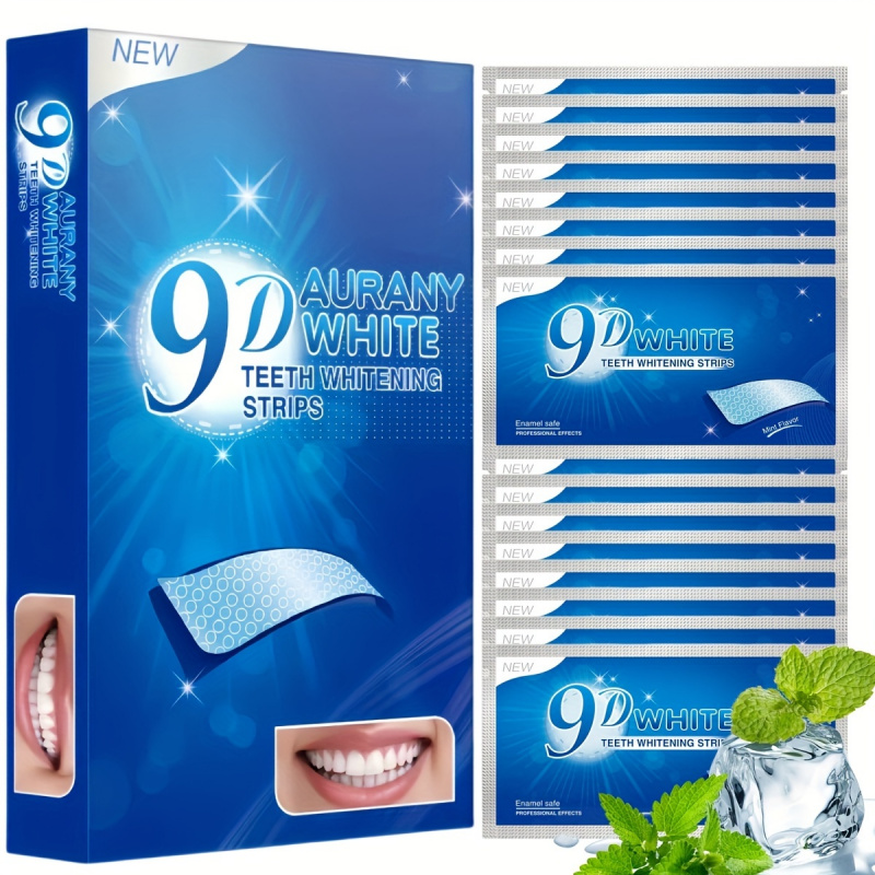 Teeth Whitening Retainer - 21 زوجًا من شرائط تبييض الأسنان