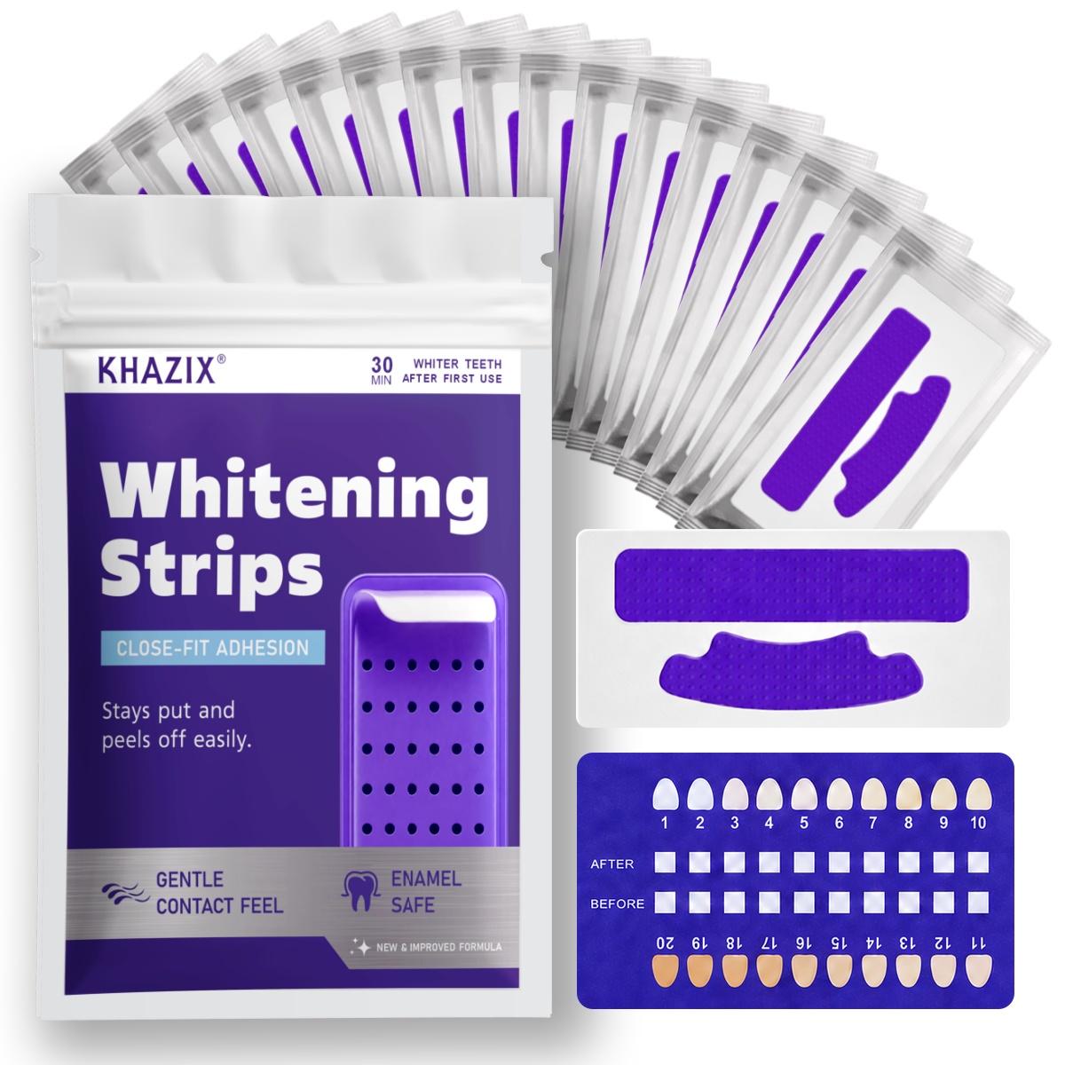 Teeth Whitening Retainer - 7 قطع من شرائط تبييض الأسنان