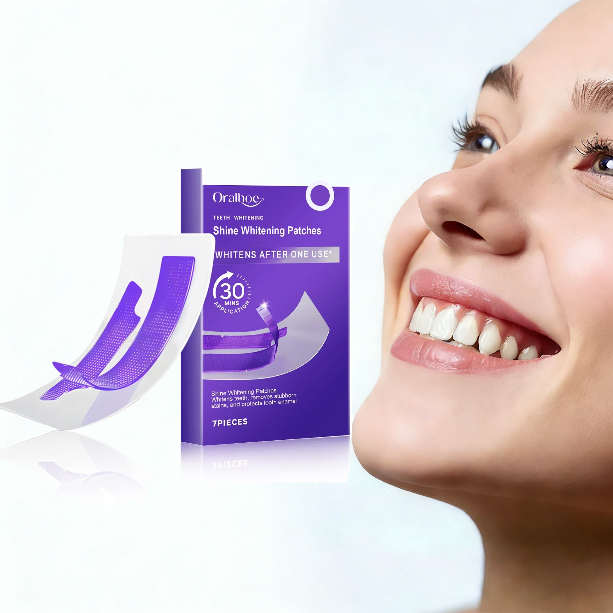 Teeth Whitening Retainer - شرائط تبييض الأسنان الأرجوانية سطع الأسنان