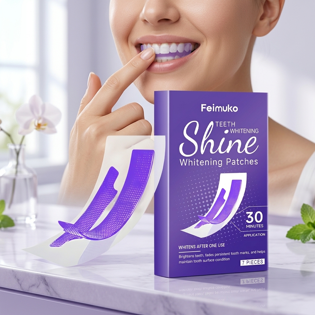 Teeth Whitening Strips Crest - شرائط فيموكو البنفسجية لتبييض الأسنان تحسن