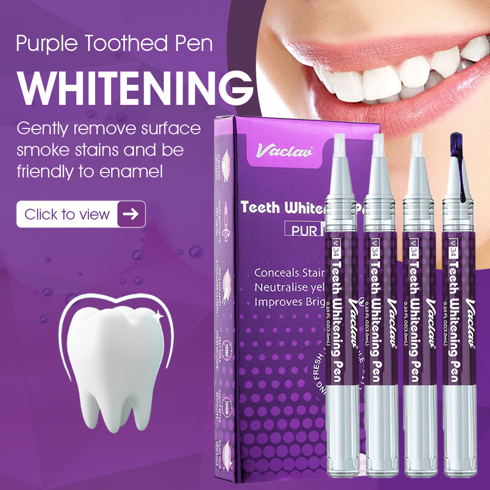 Teeth Whitening Retainer - قلم جل تبييض الأسنان الأرجواني Vaclav