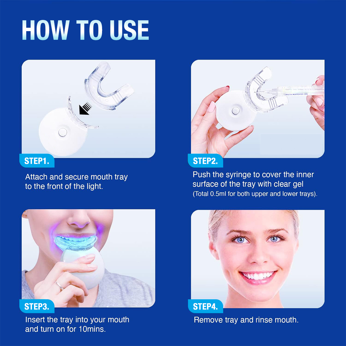 مجموعة تبييض الأسنان - 5X مبيض - مراجعة Teeth Whitening Clinic وسعره