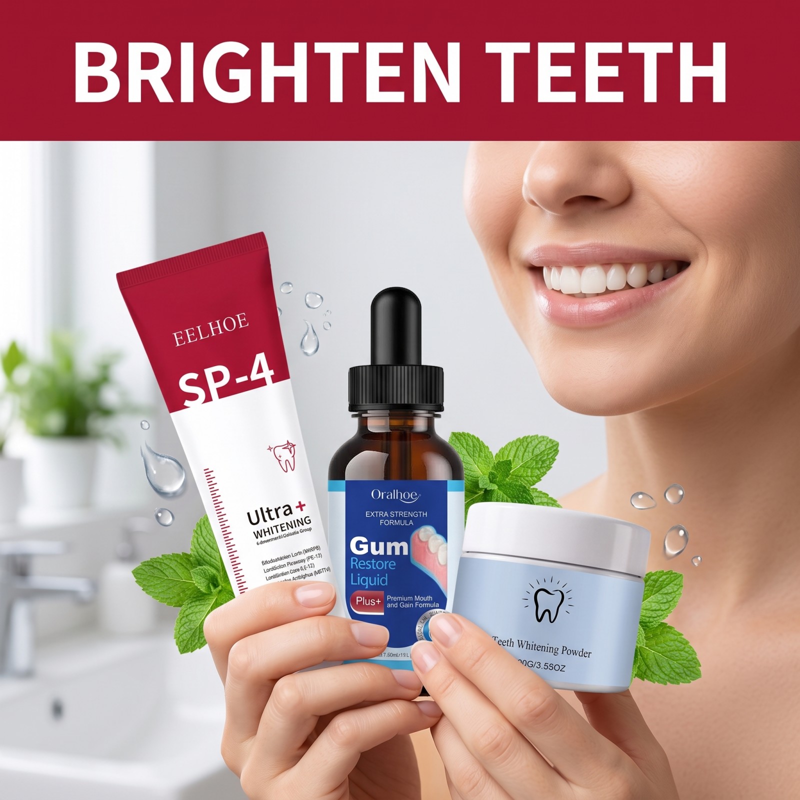 مجموعة العناية بالفم: معجون أس - مراجعة Teeth Whitening Clinic وسعره