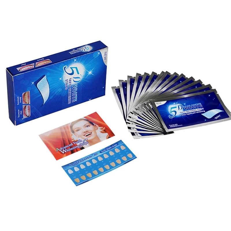 شرائط تبييض الأسنان 5D ، شريط  - مراجعة Teeth Whitening Strips Crest وسعره