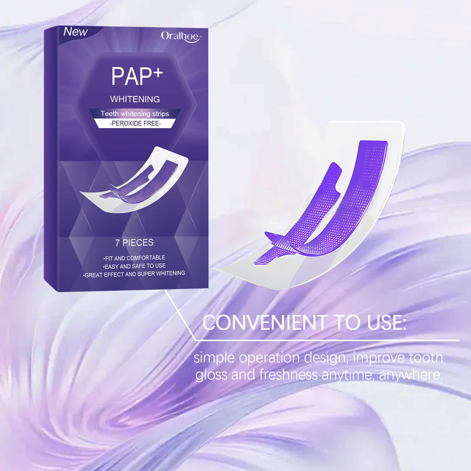 شرائط تبييض الأسنان البنفسجية  - مراجعة Teeth Whitening Strips Crest وسعره