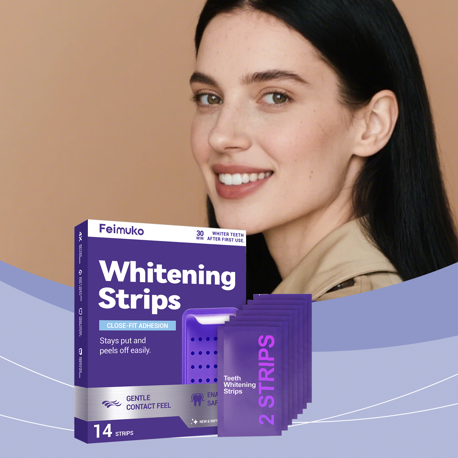 شرائط تبييض الأسنان باللون الأ - مراجعة Teeth Whitening Retainer وسعره