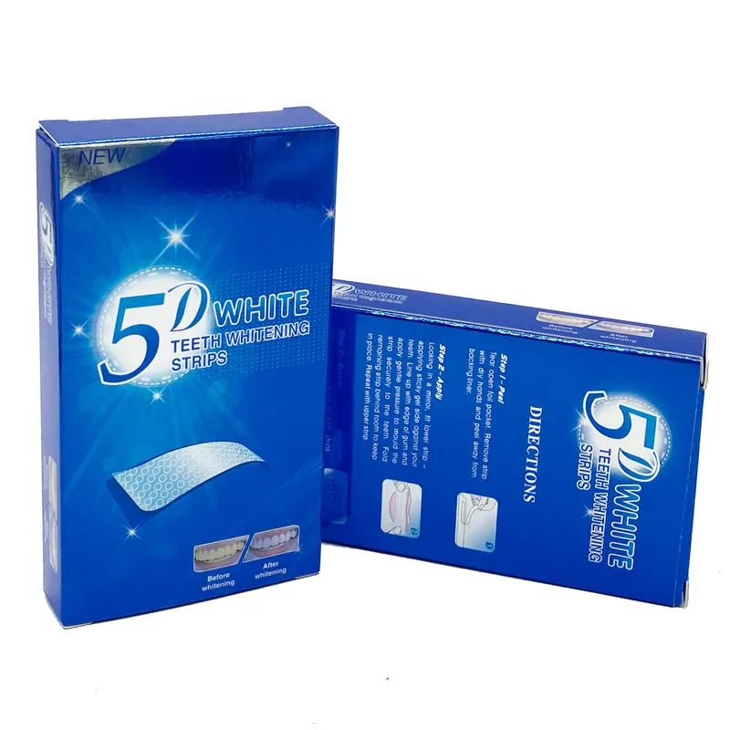 5D هلام طقم تبييض الأسنان شرائ - مراجعة Teeth Whitening Strips Crest وسعره