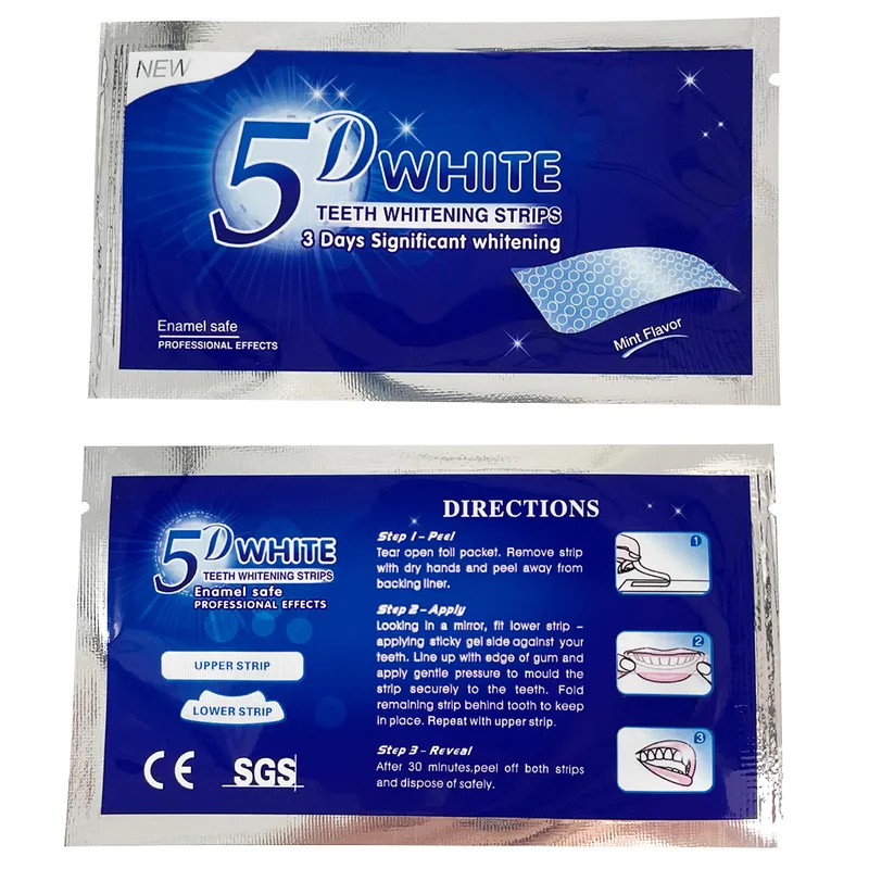 5D هلام طقم تبييض الأسنان شرائ - مراجعة Teeth Whitening Strips Crest وسعره