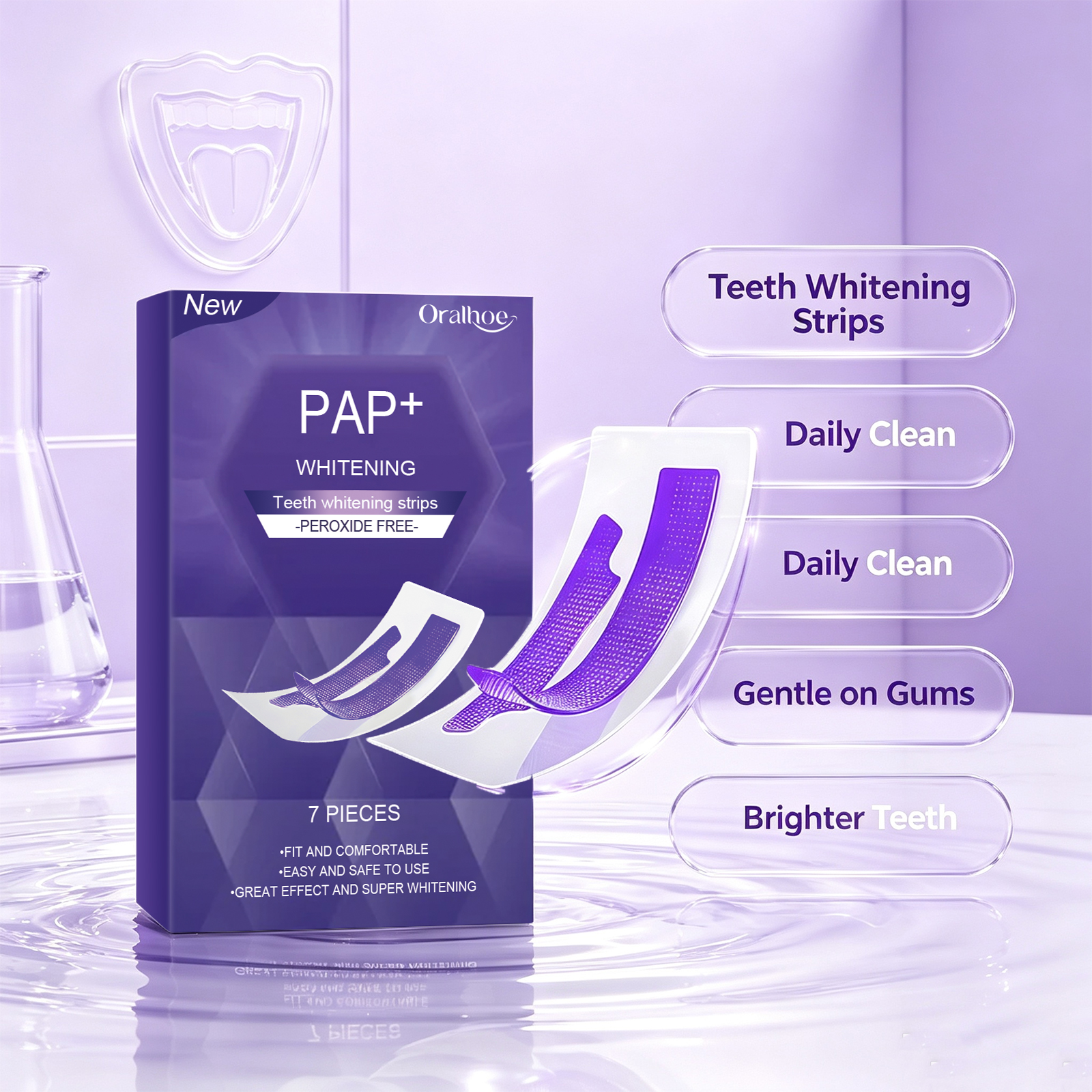 شرائط تبييض الأسنان تزيل الاصف - مراجعة Teeth Whitening Strips Crest وسعره