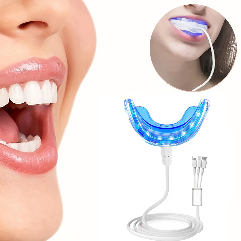 مصباح تبييض الأسنان المحمول مع - مراجعة Teeth Whitening Clinic وسعره
