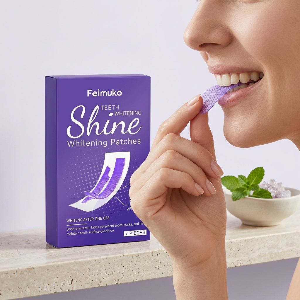 شرائط فيموكو البنفسجية لتبييض  - مراجعة Teeth Whitening Strips Crest وسعره