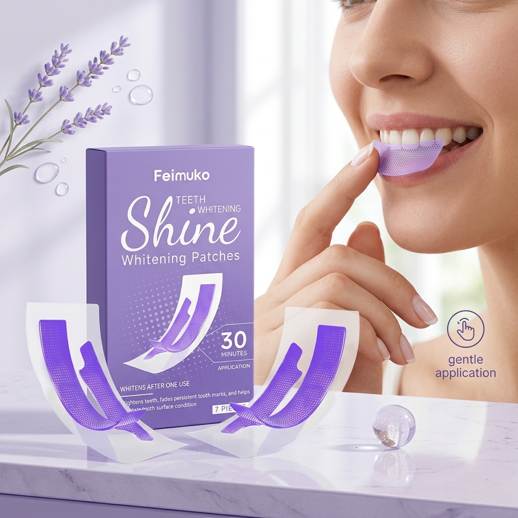 شرائط فيموكو البنفسجية لتبييض  - مراجعة Teeth Whitening Strips Crest وسعره